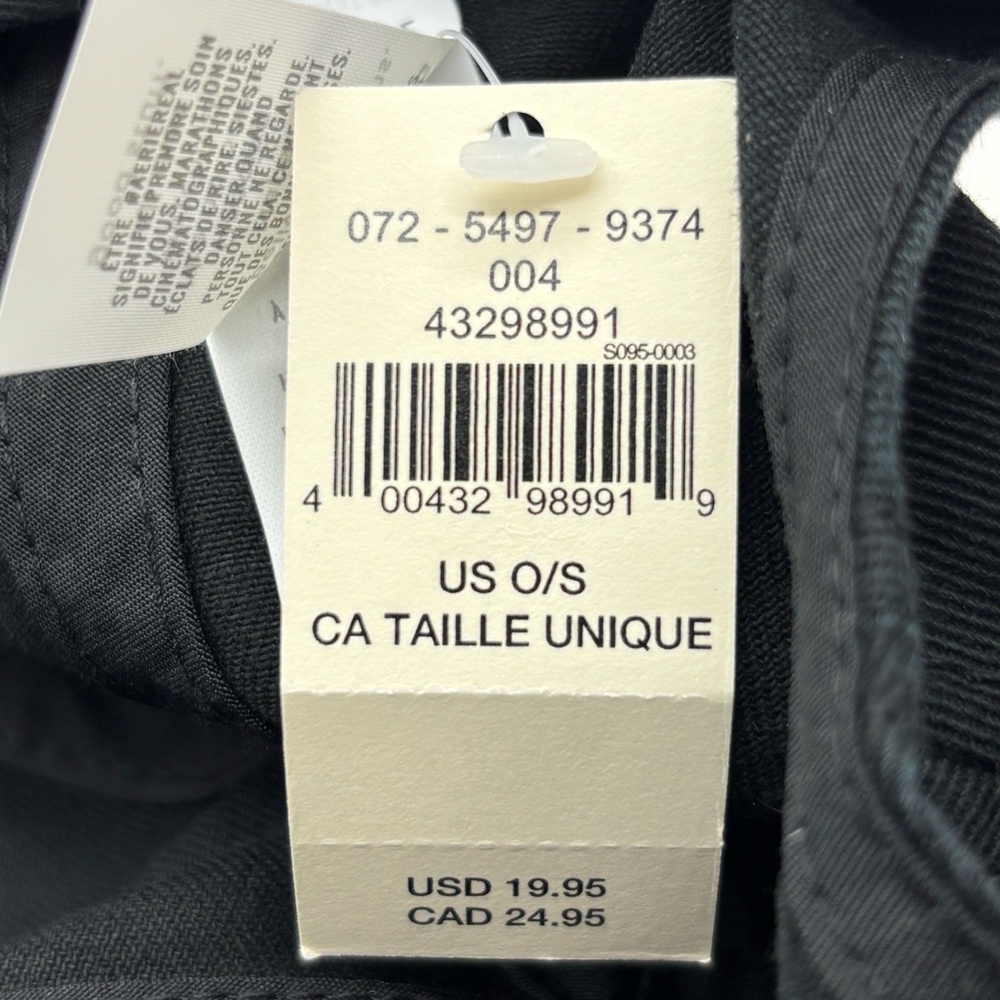 Aerie “Excusez-Moi” Black Embroidered Baseball Cap One Size Adjustable - Picture 10 of 11